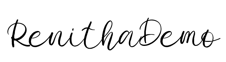 Renitha Demo  font caratteri gratis
