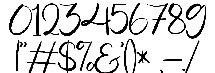 Renitha Demo Font OTHER CHARS