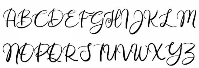 Renitha Demo Schriftart Groß