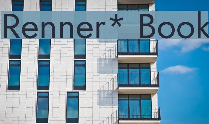Renner* Book Font examples