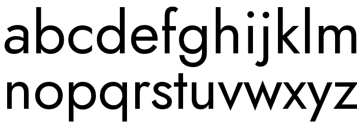 Renner* Book Font LOWERCASE