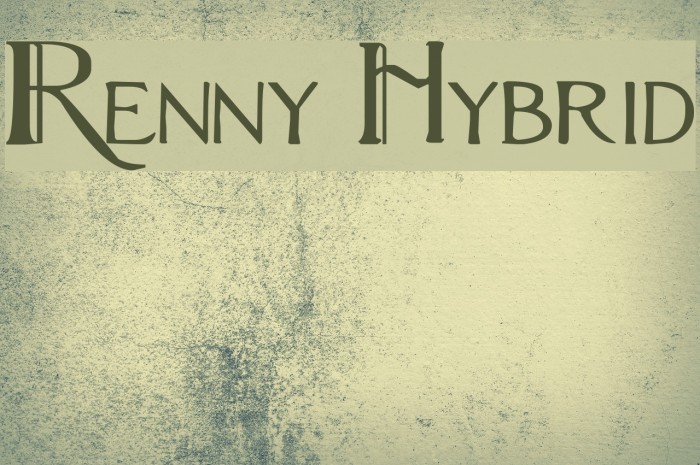 Renny Hybrid Font examples