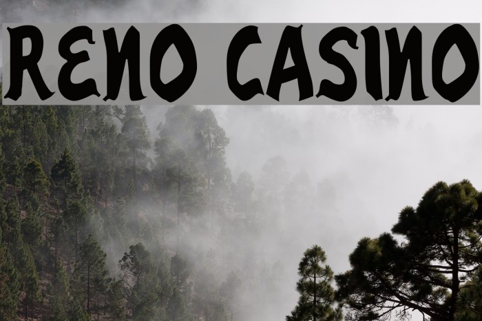Reno Casino Font examples