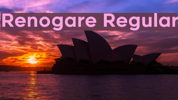 Renogare Regular Font examples