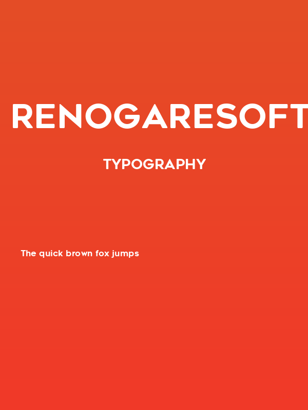 RenogareSoft-Regular Poster