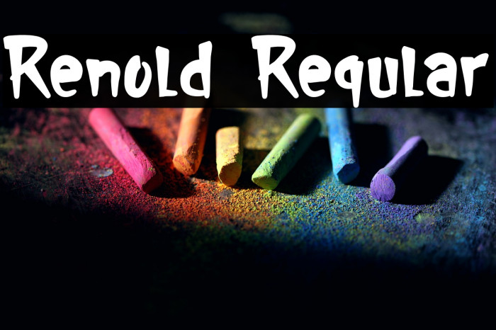 Renold Regular Example 1