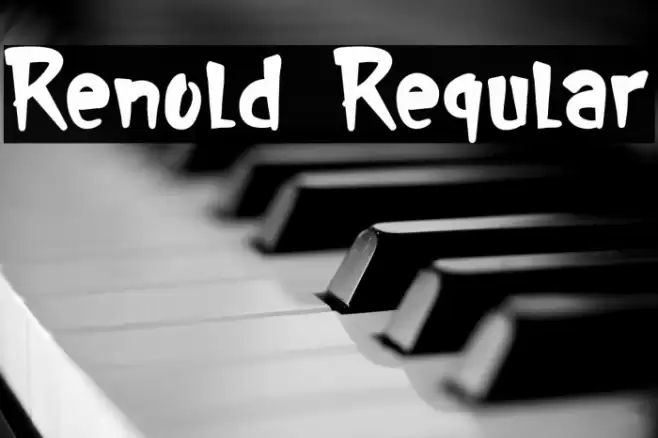 Renold Regular Font examples