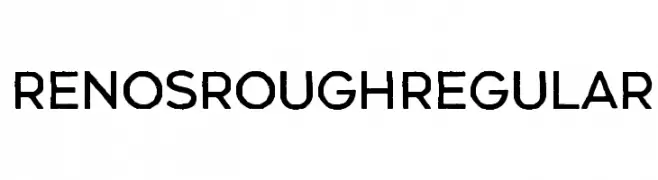 Renos Rough Regular  Frei Schriftart Herunterladen