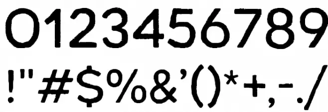 Renos Rough Regular Font OTHER CHARS