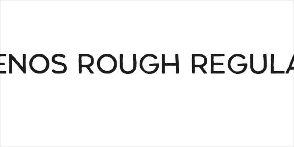 Renos Rough Regular Logo