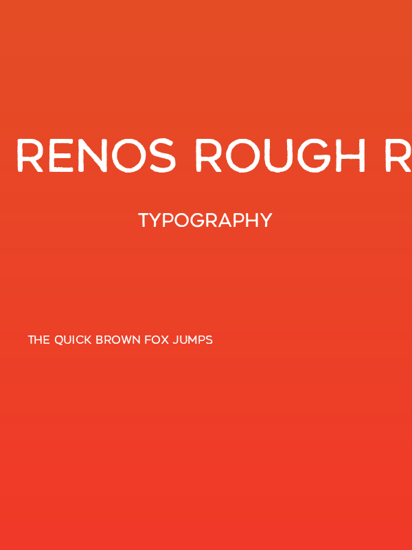 Renos Rough Regular Poster