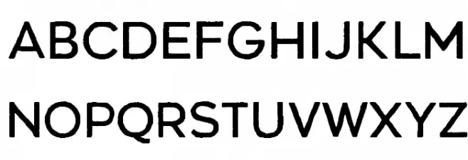 Renos Rough Regular Font Litere mari