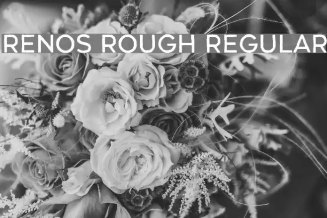 Renos Rough Regular Font examples