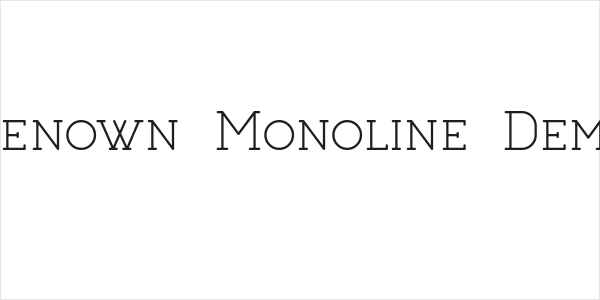 Renown Monoline Demo Logo