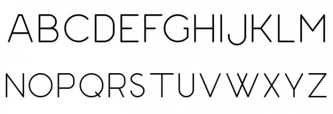 Renown Monoline Sans Demo Polices MAJUSCULES