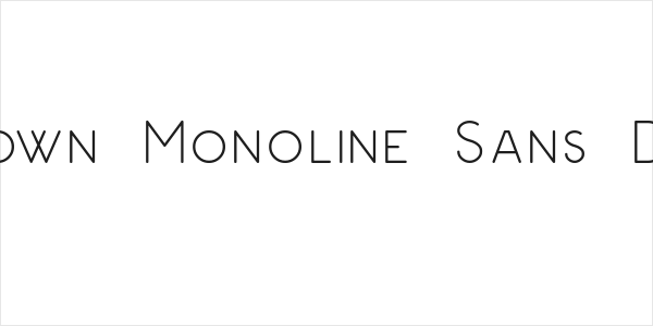 Renown Monoline Sans Demo Logo