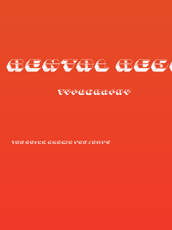 Rental Regular Poster