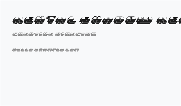 Rental Shadow Regular Business Card