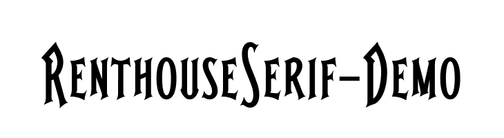 RenthouseSerif-Demo  नि: शुल्क फ़ॉन्ट्स डाउनलोड