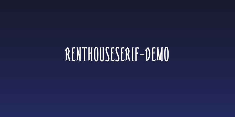 RenthouseSerif-Demo Social Header