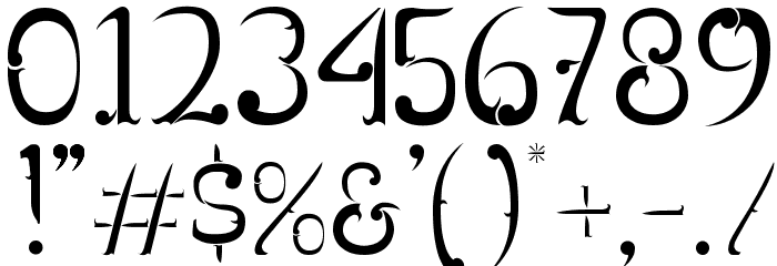 Rentjong Atjeh Regular Font OTHER CHARS