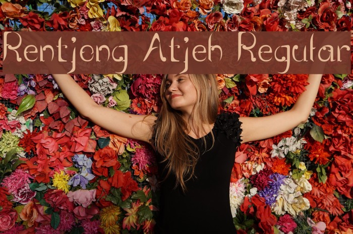 Rentjong Atjeh Regular Font examples
