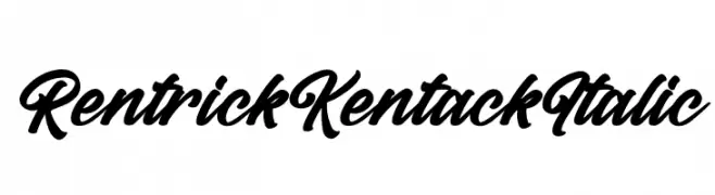 Rentrick Kentack Italic  Fuentes Gratis Descargar