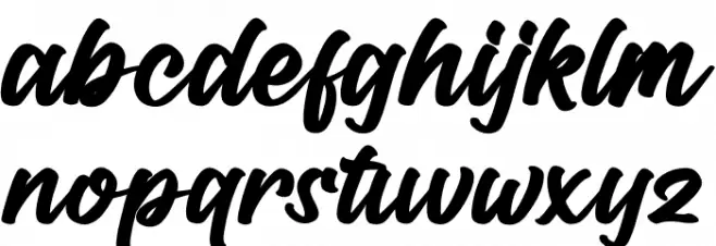 Rentrick Kentack Schriftart Kleinbuchstaben