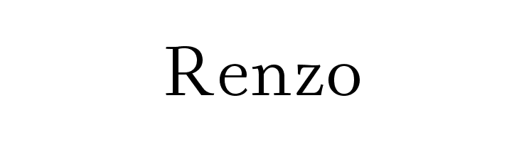 Renzo  Frei Schriftart Herunterladen