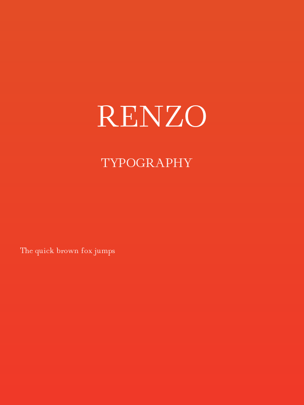Renzo Poster
