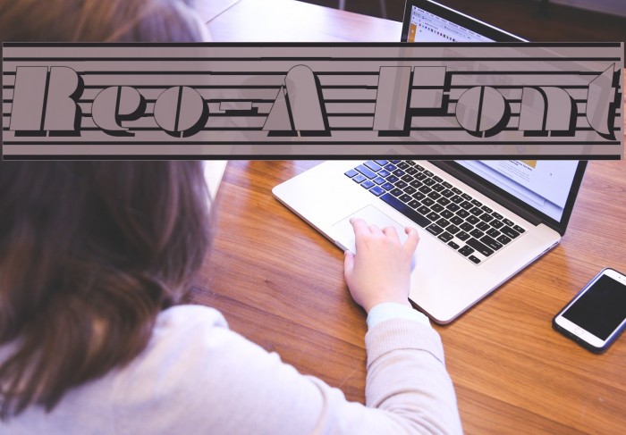 Reo-A Font examples