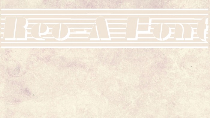 Reo-A Font examples