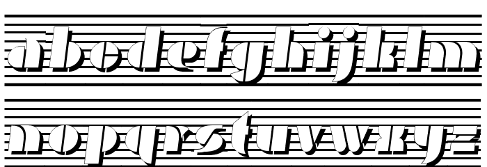 Reo-A Font LOWERCASE