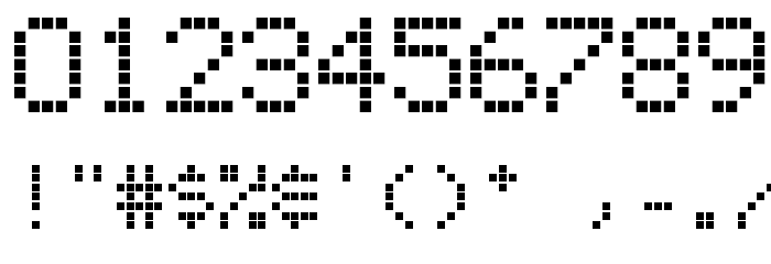 Repetition Scrolling Font OTHER CHARS