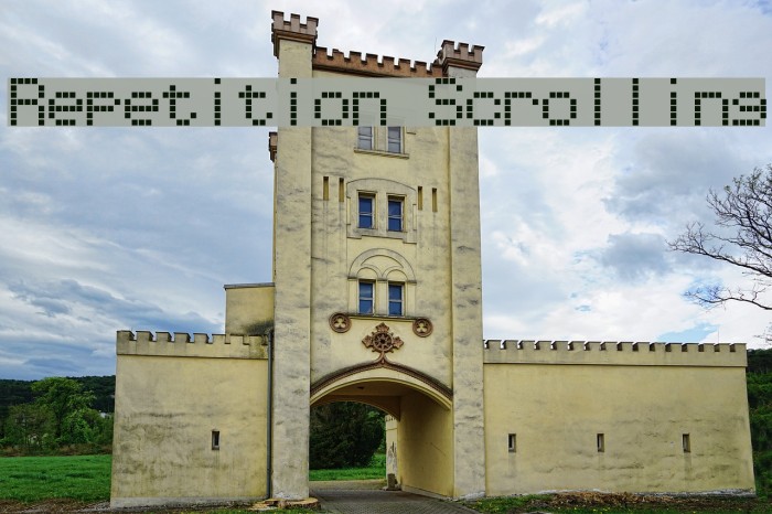 Repetition Scrolling Font examples