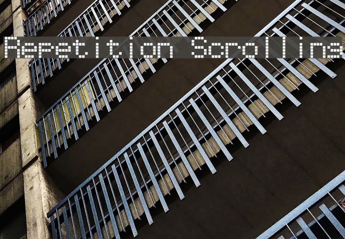 Repetition Scrolling Font examples
