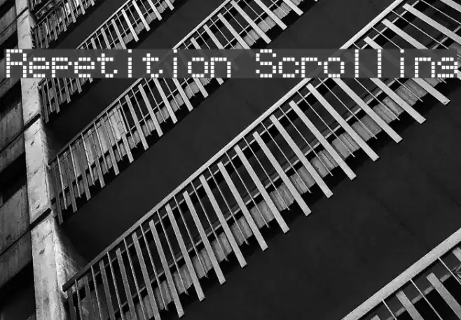 Repetition Scrolling Font examples