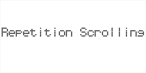 Repetition Scrolling Logo