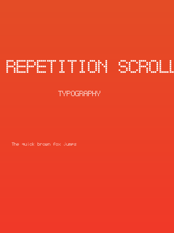 Repetition Scrolling Poster