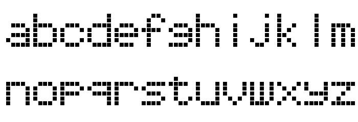 Repetition Scrolling Font LOWERCASE