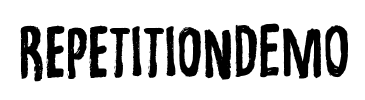 RepetitionDEMO  Скачать бесплатные шрифты