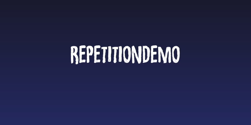 RepetitionDEMO Social Header