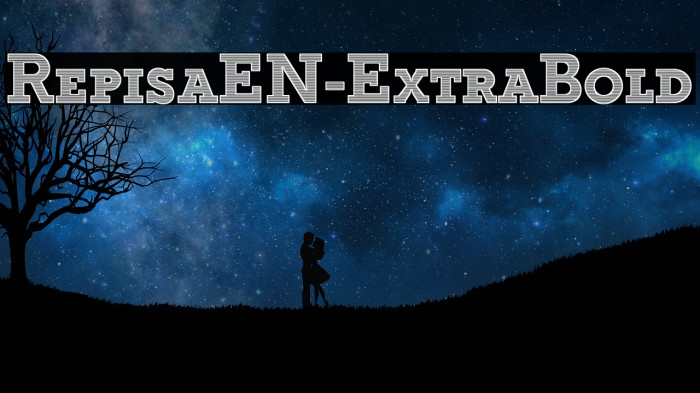 RepisaEN-ExtraBold Font examples