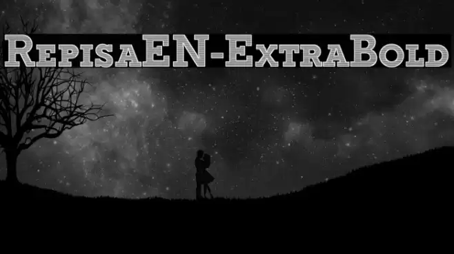 RepisaEN-ExtraBold Schriftart examples