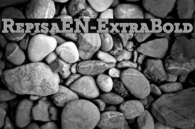 RepisaEN-ExtraBold Schriftart examples
