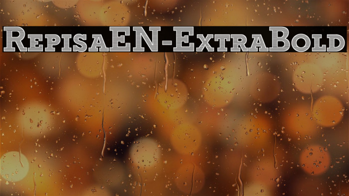 RepisaEN-ExtraBold Font examples