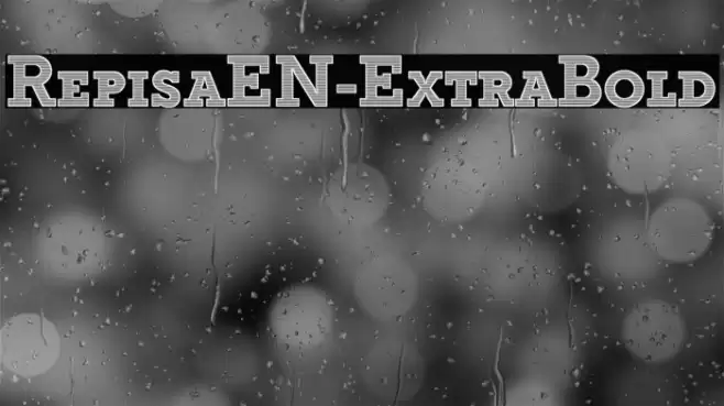 RepisaEN-ExtraBold Schriftart examples