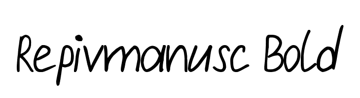 Repivmanusc Bold  Fuentes Gratis Descargar