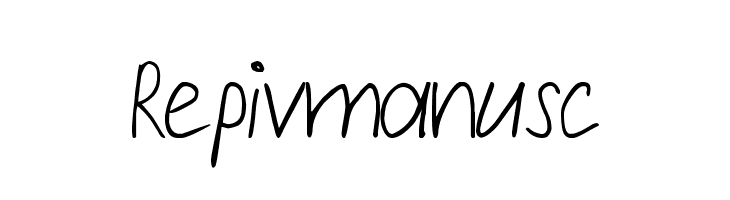 Repivmanusc  font caratteri gratis