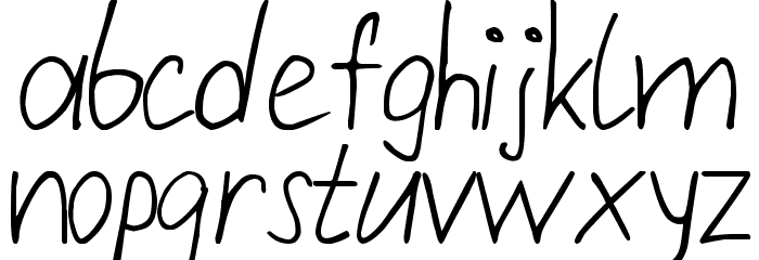 Repivmanusc Font LOWERCASE